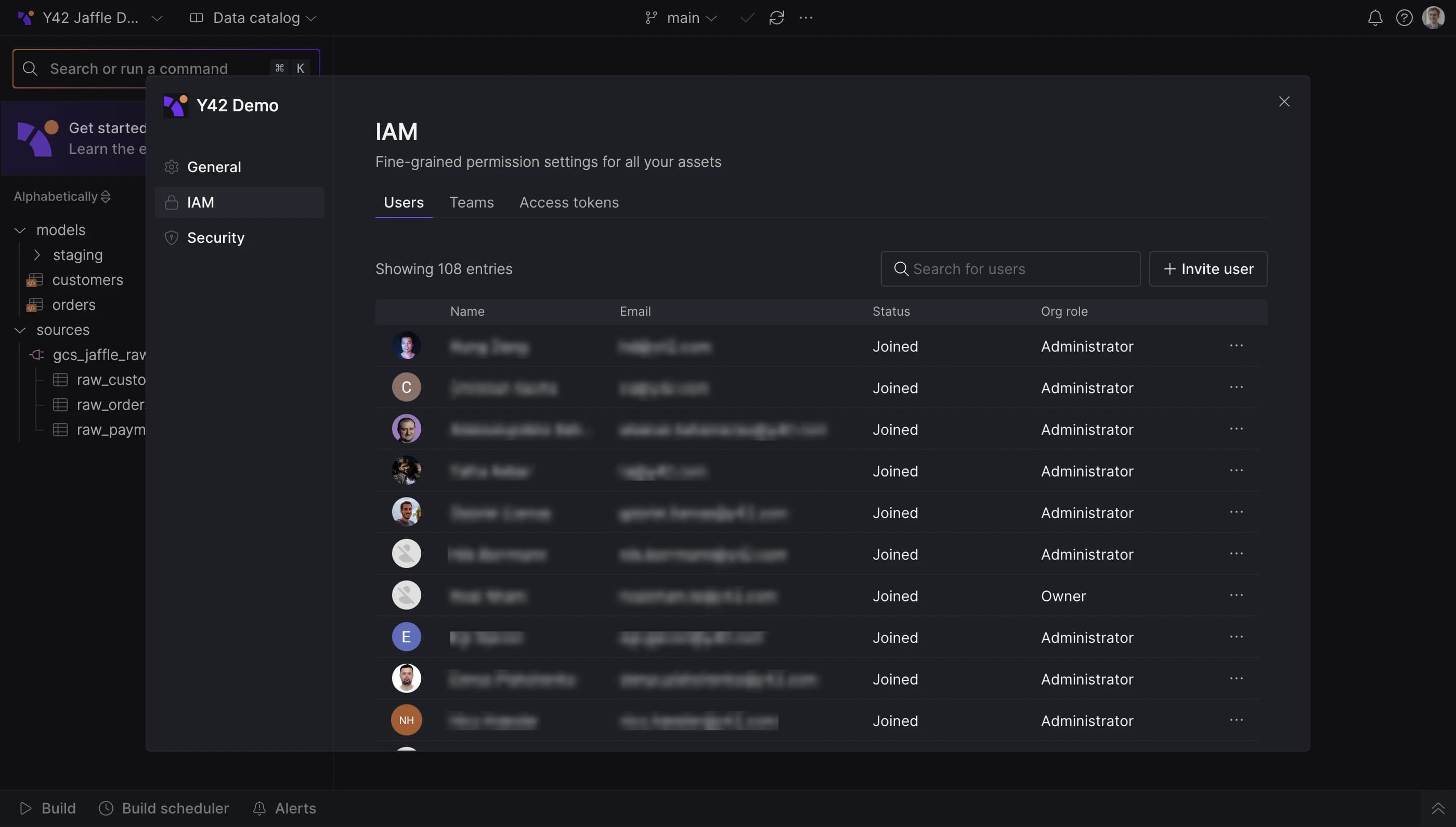 General Organization settings