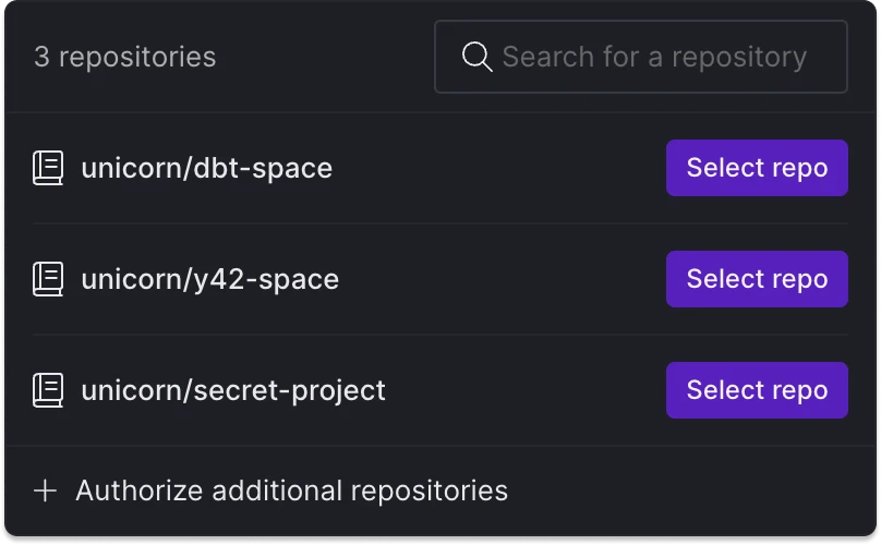 Select repository you want to link.
